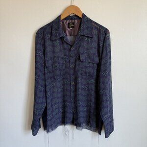 22SS Needles C.O.B Sheer Polyester Shirt Made in Japan Size M